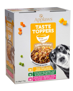 APPLAWS Dog Taste Toppers in Broth Selection Tin 8 x 156g