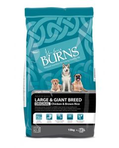 Burns Adult Large & Giant Breed Chicken & Brown Rice 15kg 
