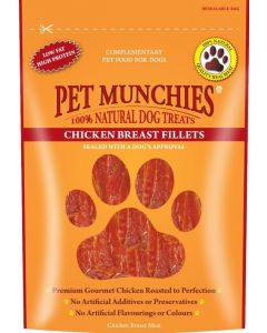 Pet Munchies Chicken Breast Fillet Dog Treats 100g