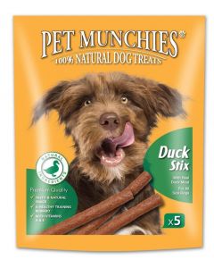 Pet Munchies Duck Stix Dog Treats 50g