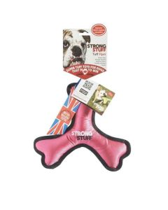 STRONG STUFF Tuff Flyer Dog Toy – Pink