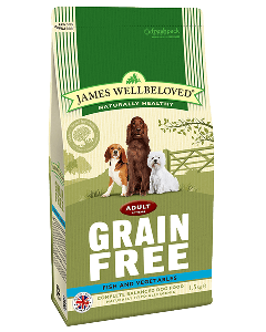 James Wellbeloved Adult Dog Grain Free Fish & Vegetables 1.5kg 