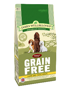 James Wellbeloved Adult Dog Grain Free Lamb & Vegetables 1.5kg 