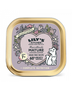 Lily's Kitchen Marvellously Mature Cat Chicken Supper Tray 19 x 85g