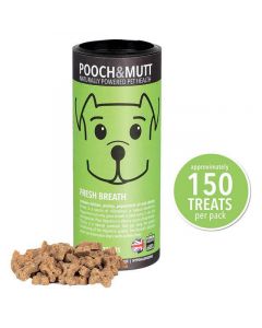 Pooch & Mutt Fresh Breath Baked Mini Bone Treats 125g