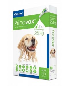 Prinovox Spot-on for Extra Large Dogs 25kg+ (4 pipettes)