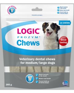 Logic Prozym Dental Chews for Medium & Large Dogs 141g