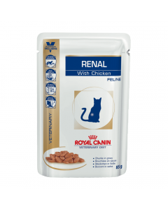 Royal Canin Feline Veterinary Diet Renal Chicken Pouch 48 x 85g