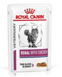 Royal Canin Feline Veterinary Diet Renal Chicken Pouch 48 x 85g