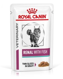 Royal Canin Feline Veterinary Diet Renal Fish Pouch 48 x 85g