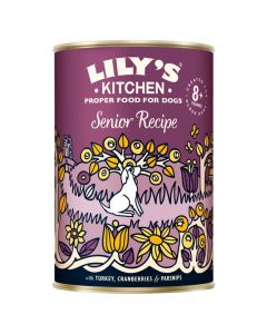 Lily's Kitchen Chien Senior Sans Céréales à la Dinde 6 x 400 g- La Compagnie des Animaux