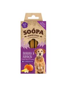 Soopa Senior Banana, Pumpkin & Flaxseed Dental Sticks 100g