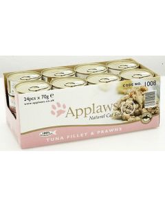 Applaws Adult Cat Tuna & Prawn Tin 24 x 70g